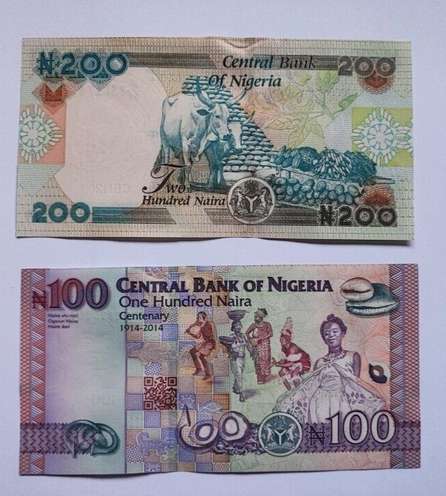 NIGERIA NEW 100 200 500 1000Naira  UNCIRCULATED  BANKNOTES 2022