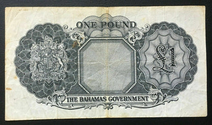 Bahamas, 1 Pound, Undated 1953 in very fine condition