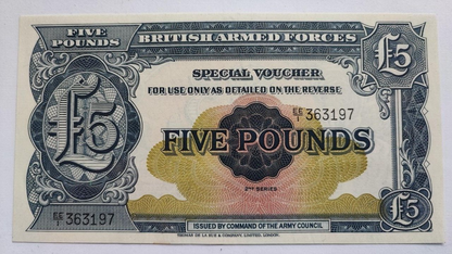 BRITAN ARMED FORCES £5 FIVE POUNDS NOTE  Uncirculated