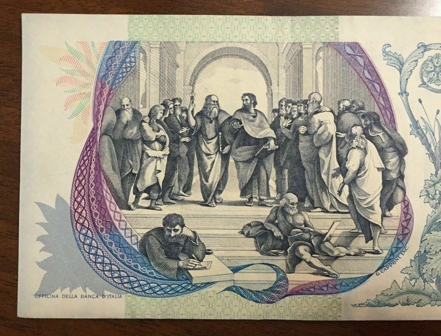 Italy P.118 500.000 Lire note with solid serial number.