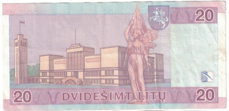 Lithuania 20  Litu Notes 2007 Circulated