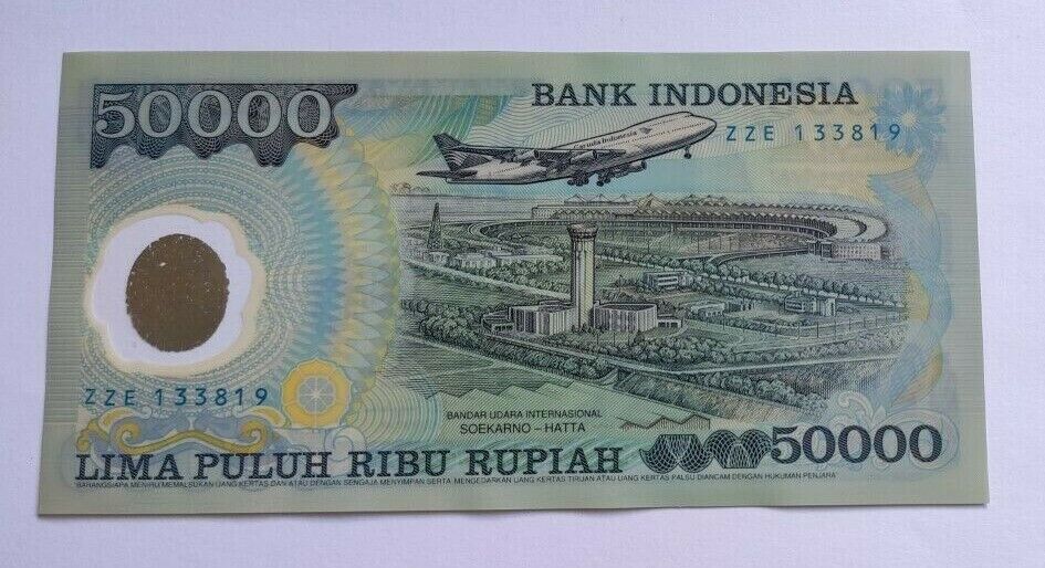 INDONESIEN INDONESIA 50000 50.000 RUPIAH 1993 POLYMER UNC P 134 a