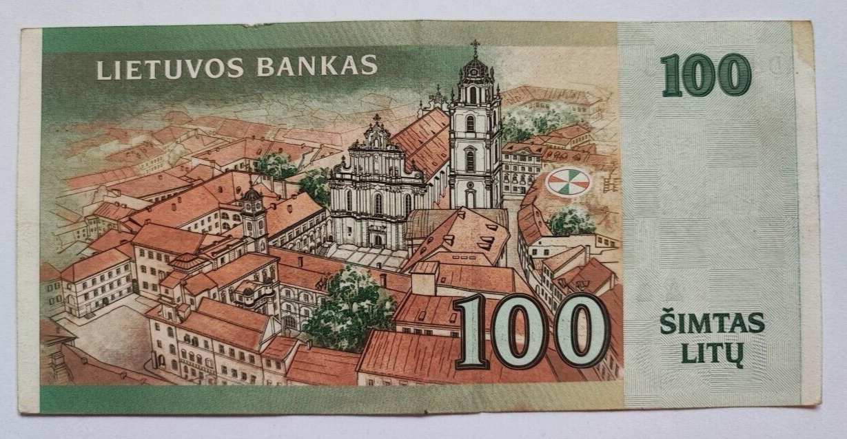 Lithuania 100 litu banknote Very Fine