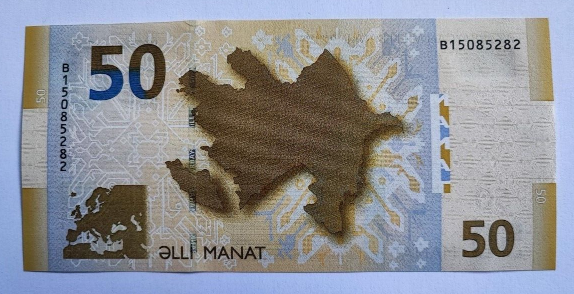 Azerbaijan _ 50 Manat 2005 UNC Pick 29