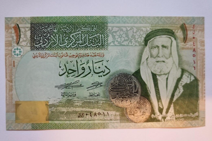 JORDAN ONE DINAR BANK NOTE UNC