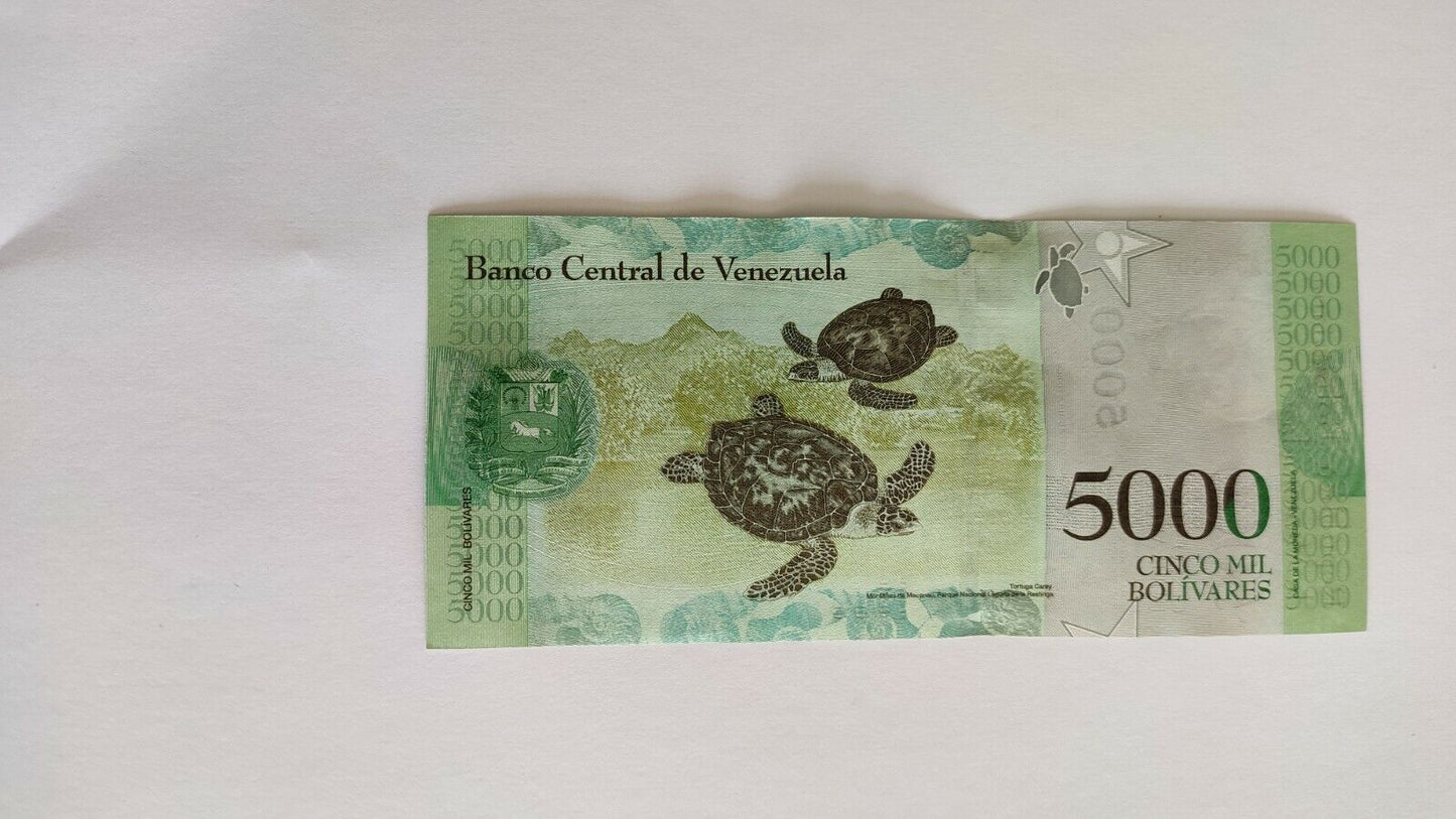 Venezuela 5000 Bolivares 2017 P-97b Banknotes UNC Replacement
