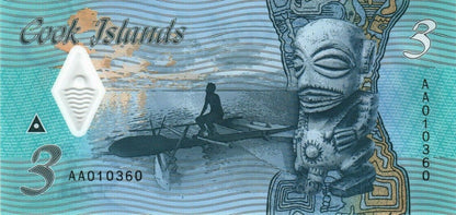 Cook Islands 3 Dollars. 1992. Commemorative. Uncirculated.