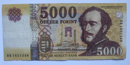 HUNGARY Banknote  5000 forint 2016 -2020 VF