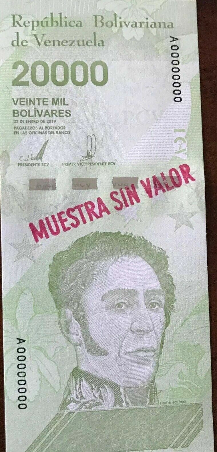 Venezuela - set 3 banknotes 10000 20000 50000 Bolivares 2019 UNC Speciman