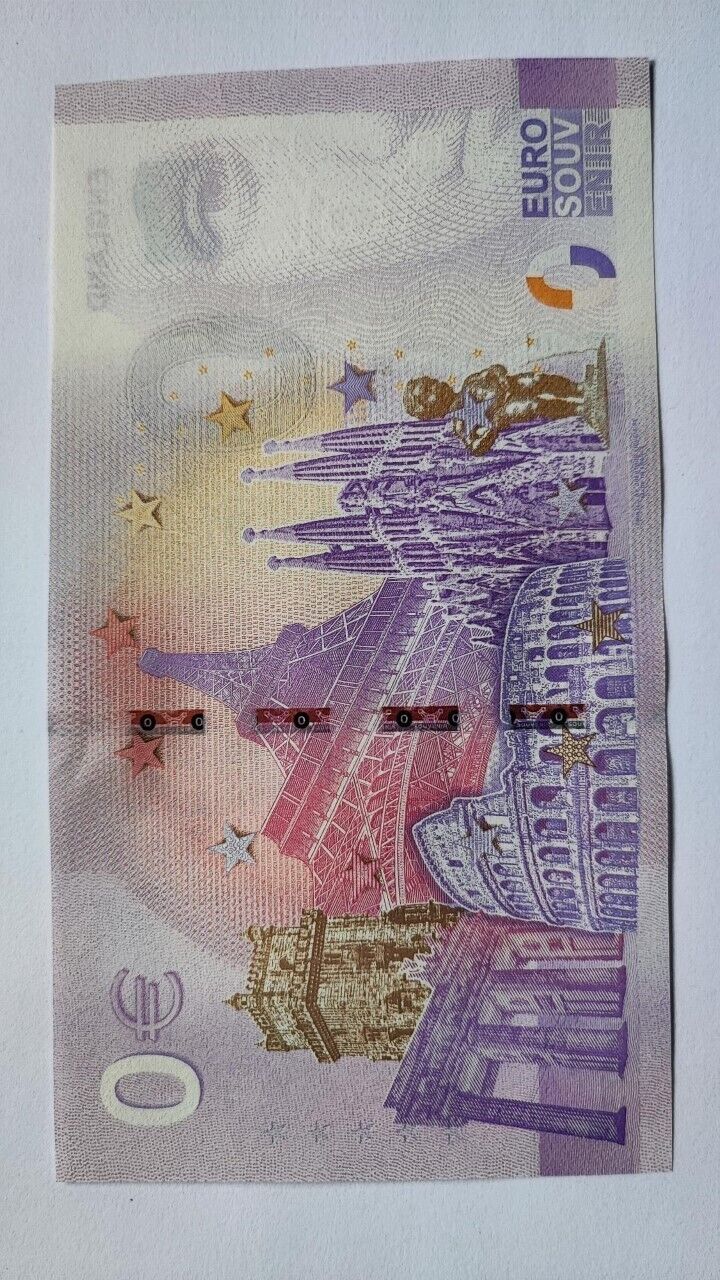 0 Euro Souvenir Banknote World Cup Qatar - England  Official Euro Souvenir