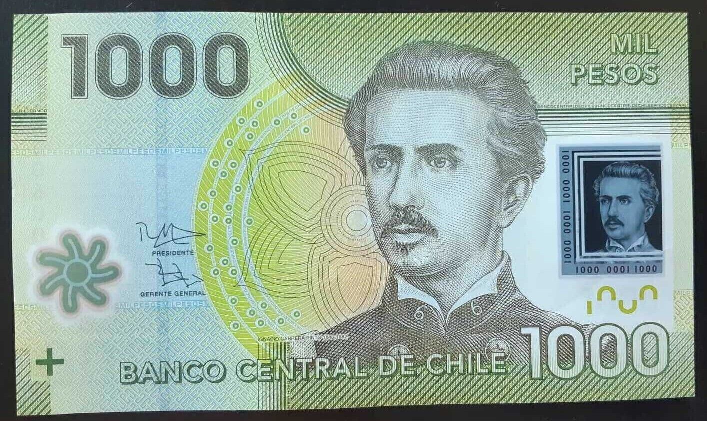 CHILE 1000 PESOS (P161k) 2020 POLYMER UNC