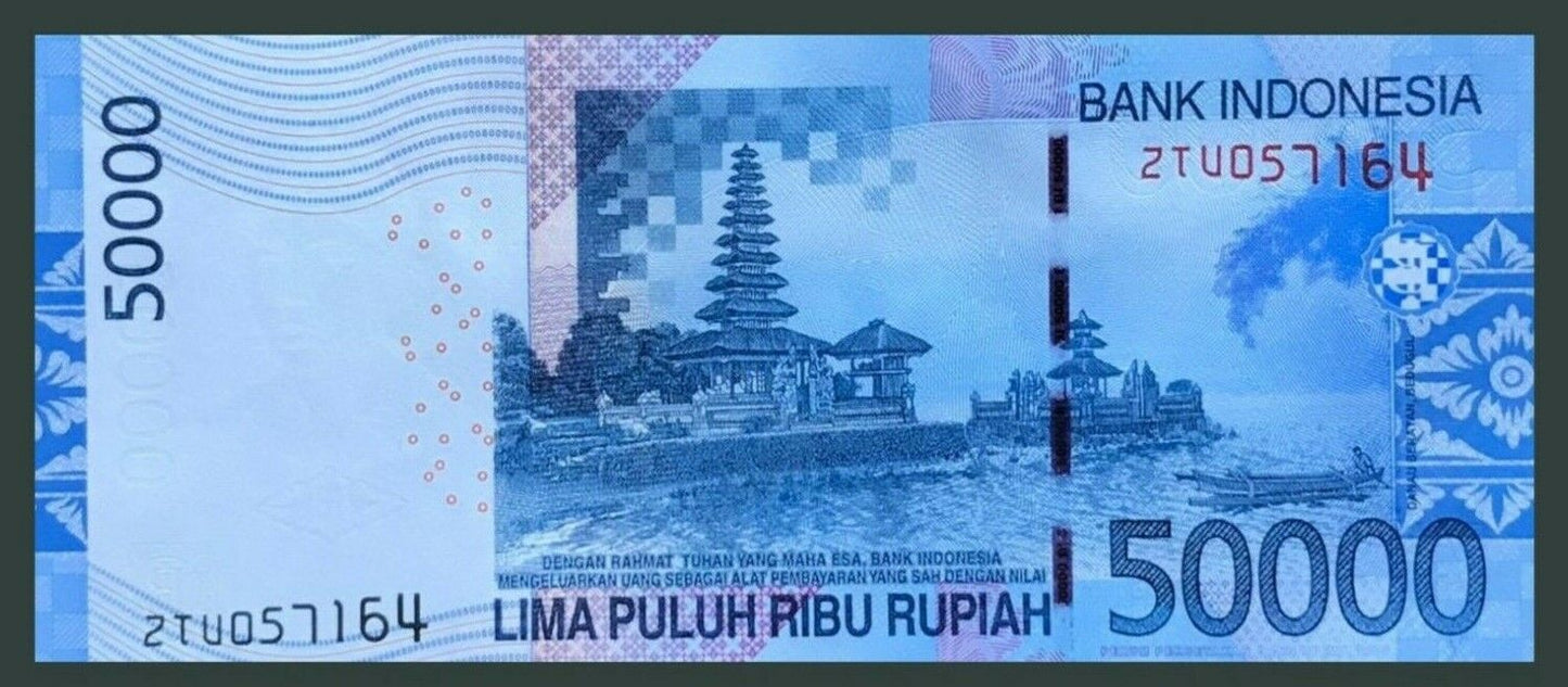 Indonesia BANKNOTE 50000 Rupiah 2014 UNC